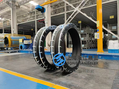 Rubber compensator wcr dn1000 EPDM with galvanized-flange, pn10 pressure rating